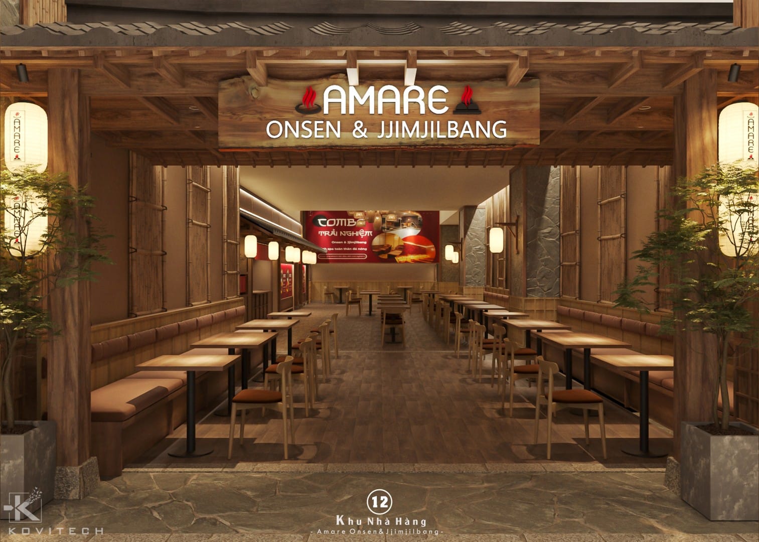 thiết kế onsen jjimjilbang