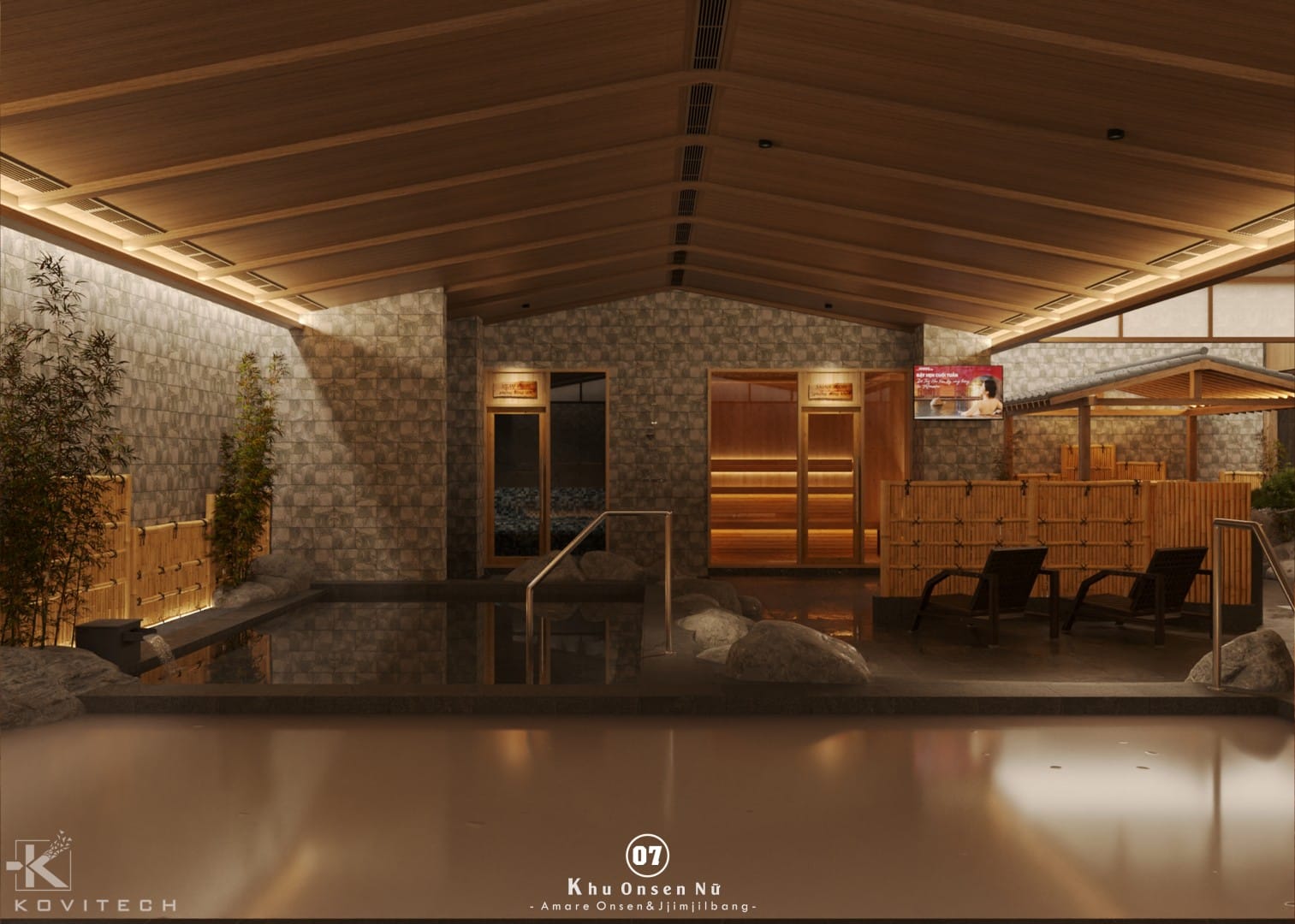 thiết kế onsen jjimjilbang