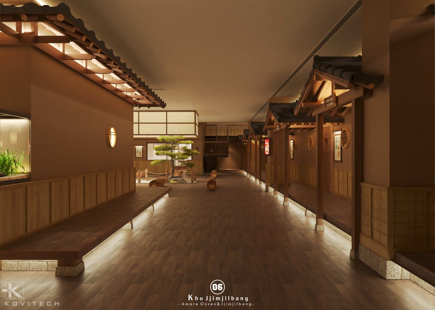 thiết kế onsen jjimjilbang