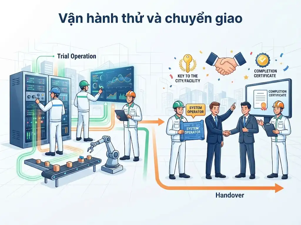Chạy thử chuyển giao