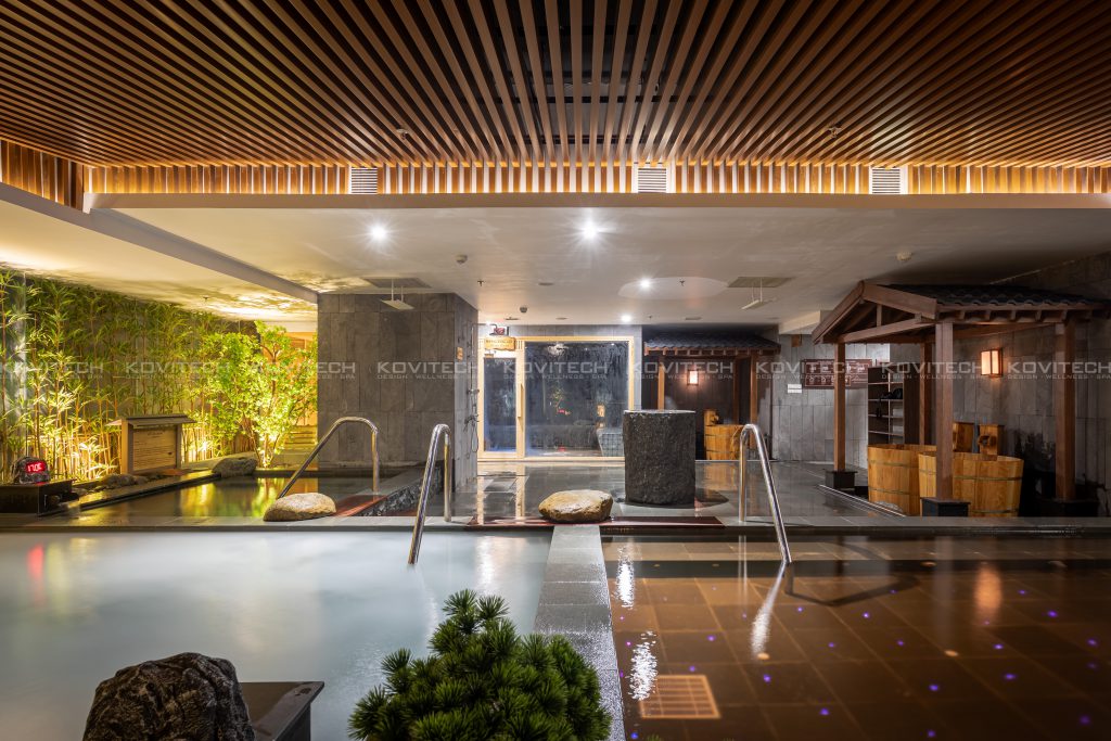 Khu bể tắm Onsen