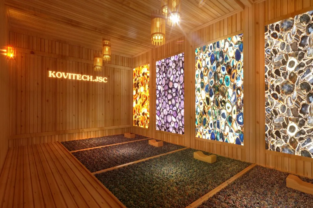 Phòng xông hơi đá quý/ đá thạch anh (Quartz sauna) 보석방 