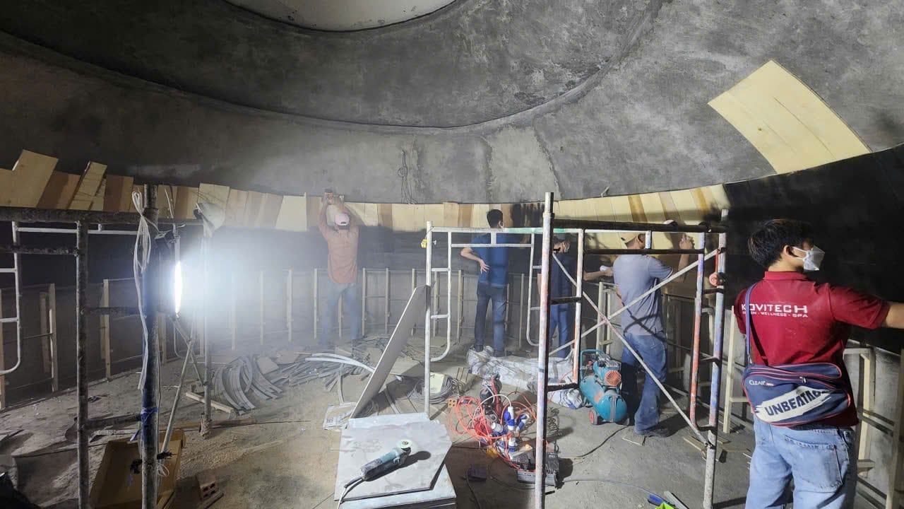 Phòng xông hơi than củi